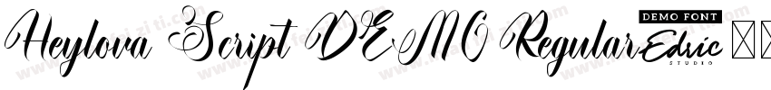 Heylova Script DEMO Regular字体转换